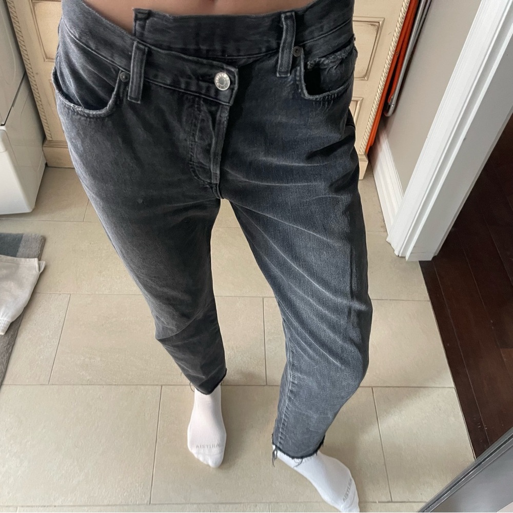 Agolde crisscross jeans